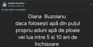 Fake news virale pornite de la o propunere de lege: “Începe prigoana fermierilor”, “pușcărie pentru că ai săpat o fântână în curtea ta”, “contor pe apa din fântână”, “închisoare pentru apa de ploaie”, “sigilarea fântânilor” 11 Screenshot 2026 07 20 170639