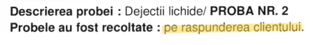 pe rasp clientului