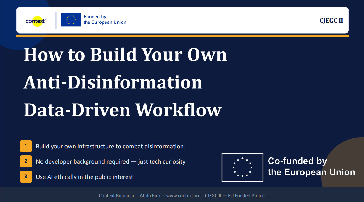 How to set up an investigative workflow using large sets of data and AI 3 prezentare