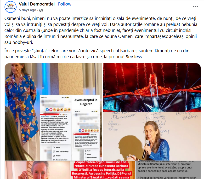 Fake news de la AUR: “În România Nu ai voie să vorbești despre stilul de viață sănătos că te ia poliția!” 7 valuldemfb