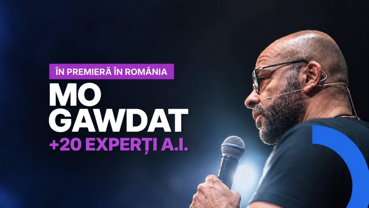 Tehnologia AI între utopie și distopie: Mo Gawdat și alți 20 de experți tech dezbat tema zilei la IQ Digital Summit Bucharest, pe 15 octombrie (P) 34 cover advertorial e1790938209428