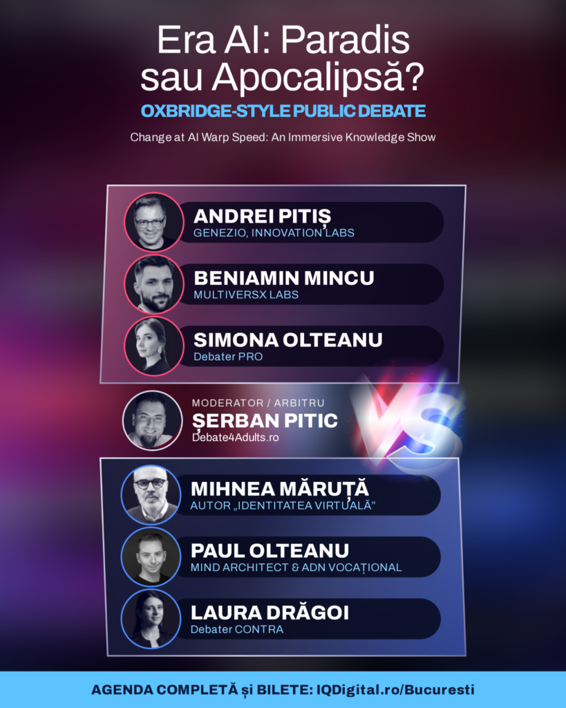 Tehnologia AI între utopie și distopie: Mo Gawdat și alți 20 de experți tech dezbat tema zilei la IQ Digital Summit Bucharest, pe 15 octombrie (P) 2 poza advertorial